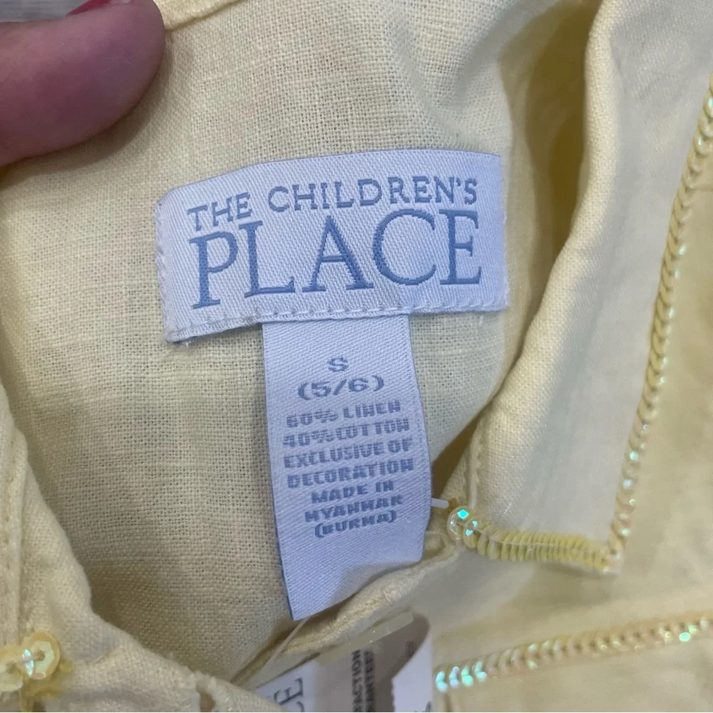 The Children's Place Light Yellow Wide Leg Set